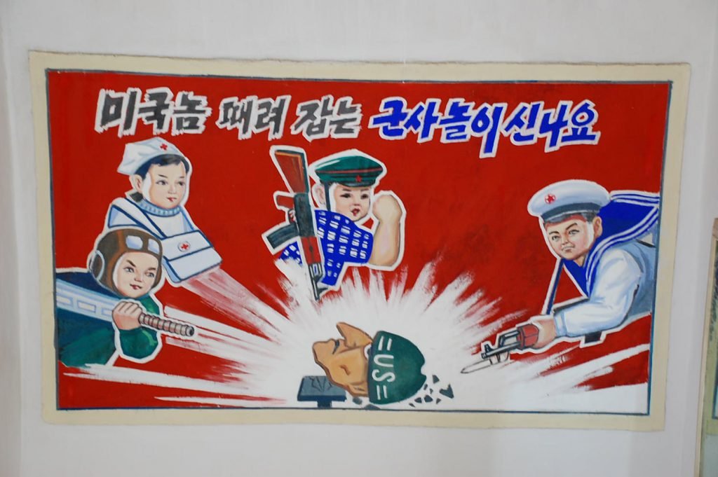 North Korea Demolishes anti-U.S. Propaganda.