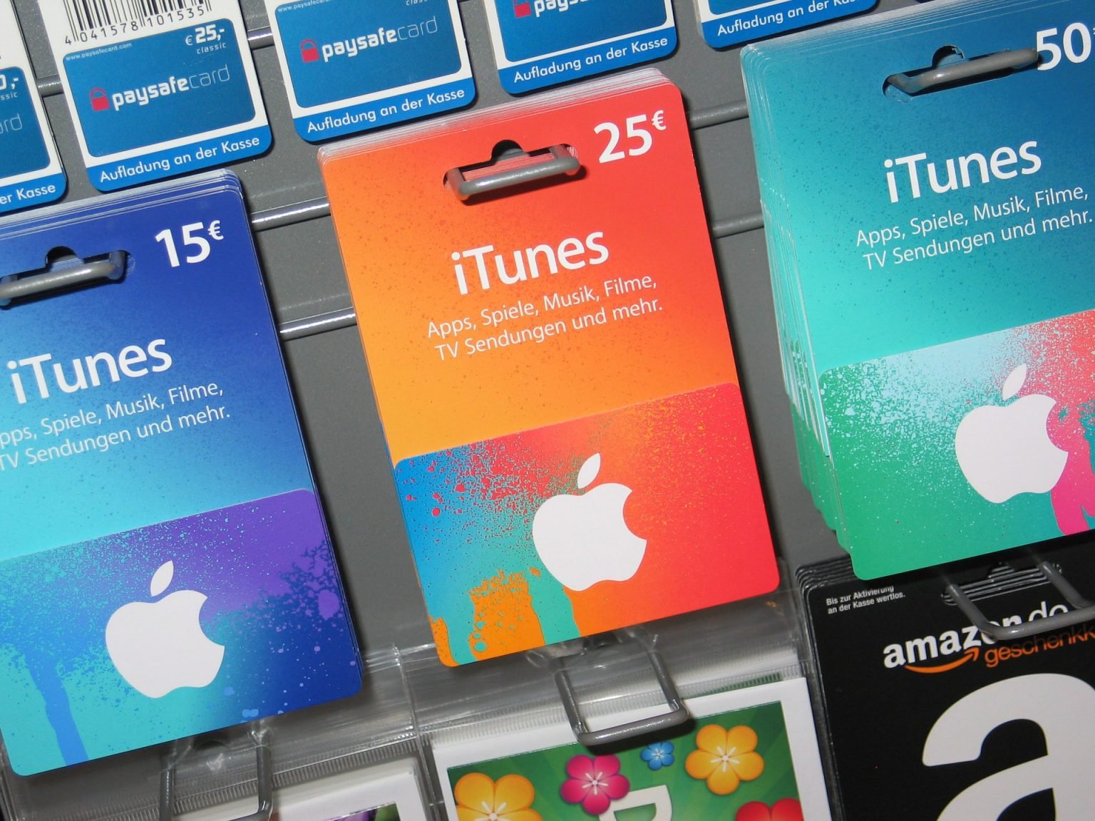 iTunes cards