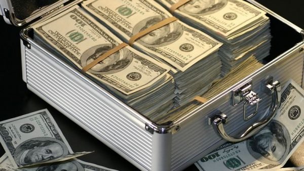 money- Savings in briefcase