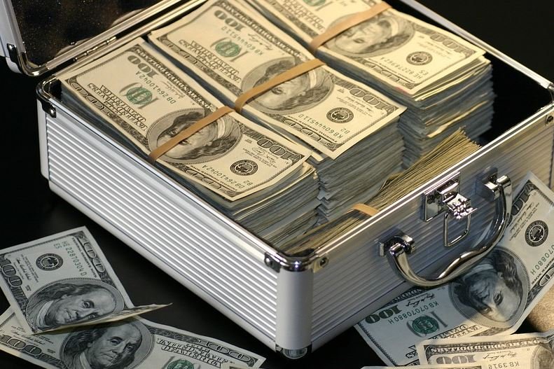 money- Savings in briefcase