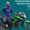 Ecobodaa CEO with electric motorcyc;e-Image fro facebook