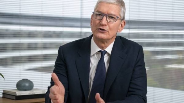 Tim Cook, highest paid CEO - image from facebook