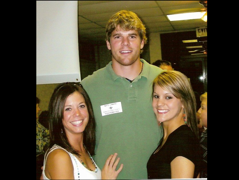 Nate Lawrie with friends - image facebook