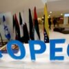 The OPEC logo pictured ahead of an informal meeting between members of the Organization of the Petroleum Exporting Countries (OPEC) in Algiers, Algeria, September 28, 2016. REUTERS/Ramzi Boudina/File Photo