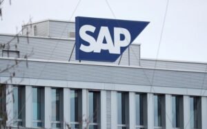 The logo of German software group SAP is pictured at the headquarters of SAP (Schweiz) AG in Regensdorf, Switzerland January 22, 2021. REUTERS/Arnd Wiegmann