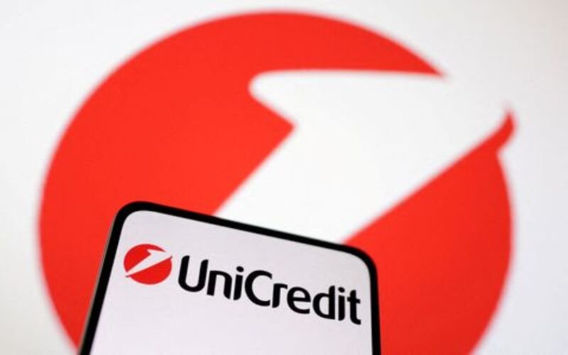 UniCredit names digital and operational heads. Unicredit Bank logo is seen in this illustration taken March 12, 2023. REUTERS/Dado Ruvic/Illustration