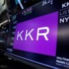 Trading information for KKR & Co is displayed on a screen on the floor of the New York Stock Exchange (NYSE) in New York, U.S., August 23, 2018. REUTERS/Brendan McDermid