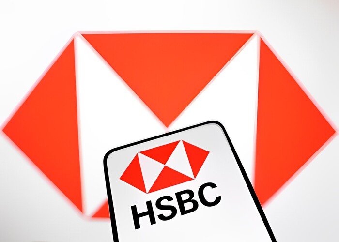 HSBC Bank logo is seen in this illustration taken March 12, 2023. REUTERS/Dado Ruvic/Illustration/File Photo