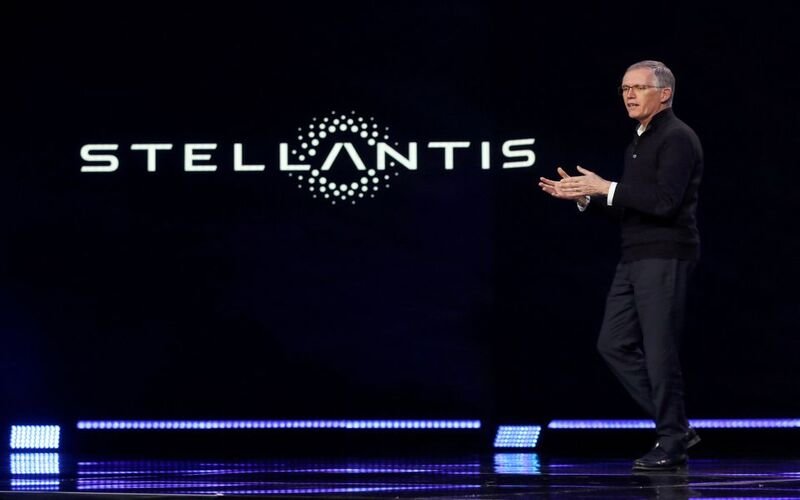 Stellantis CEO rejects French e-208 production. Stellantis CEO Carlos Tavares speaks during a Stellantis keynote address at CES 2023, an annual consumer electronics trade show, in Las Vegas, Nevada, U.S. January 5, 2023. REUTERS/Steve Marcus