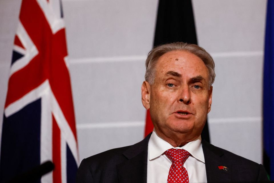 Australia and the EU say trade deals are likely years away after rejecting terms Australia's Trade Minister Don Farrell attends a press conference following a meeting with Chinese Commerce Minister Wang Wentao, in Beijing, China May 12, 2023. REUTERS/Florence Lo/Pool