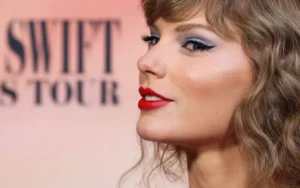 Taylor Swift attends a premiere for Taylor Swift: The Eras Tour