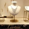 Jewellery is displayed at a Cartier store on Place Vendome in Paris, France, July 2, 2019. REUTERS/Regis Duvignau/File Photo/File Photo