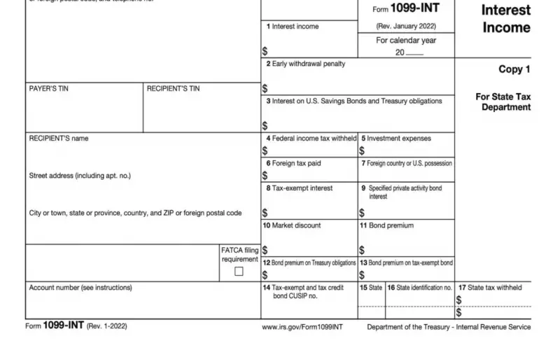 Form 1099-INT: What It Is, Who Files It, and Who Receives It File Photo: Form 1099-INT: What It Is, Who Files It, and Who Receives It