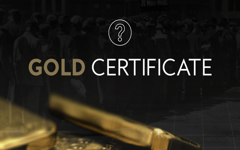 Gold Certificate: Meaning, Overview, History File Photo: Gold Certificate: Meaning, Overview, History