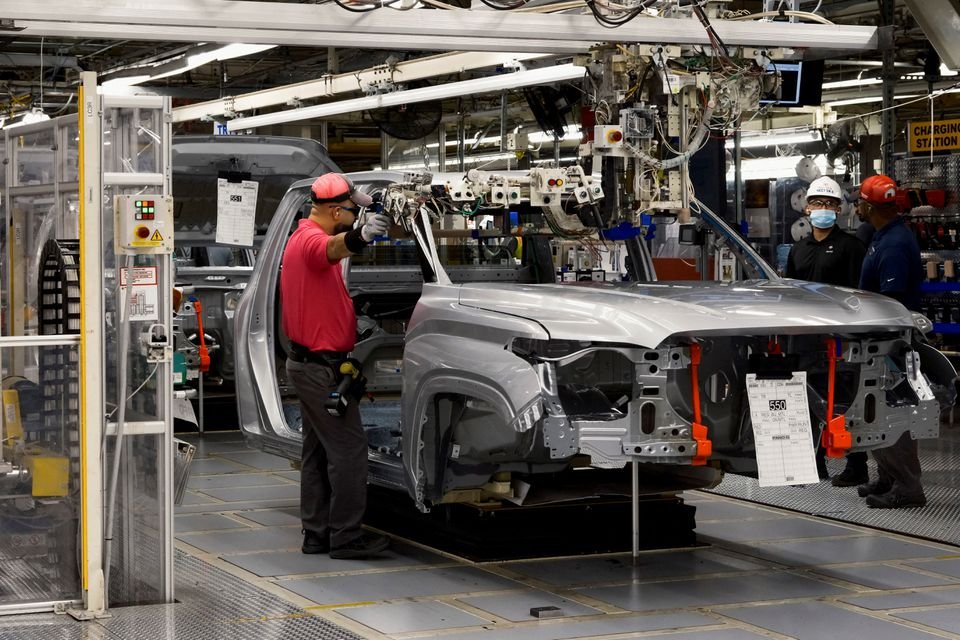 UAW gears up to organize at Toyota and other nonunion automakers A worker assembles parts of a Tundra Truck at Toyota's truck plant in San Antonio, Texas, U.S. April 17, 2023. REUTERS/Jordan Vonderhaar/File Photo
