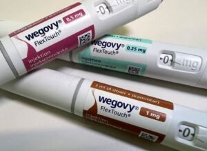 Injection pens of Novo Nordisk's weight-loss drug Wegovy are shown in this photo illustration in Oslo, Norway, November 21, 2023. REUTERS/Victoria Klesty/Illustration/File Photo