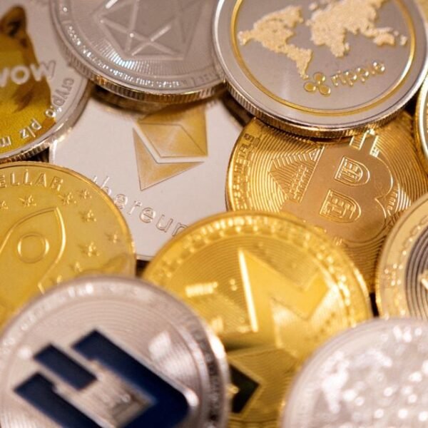 A representations of cryptocurrencies in this illustration taken, January 24, 2022. REUTERS/Dado Ruvic/Illustration