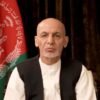 Afghan President Ashraf Ghani makes an address about the latest developments in the country from exile in United Arab Emirates, in this screen grab obtained from a social media video on August 18, 2021.