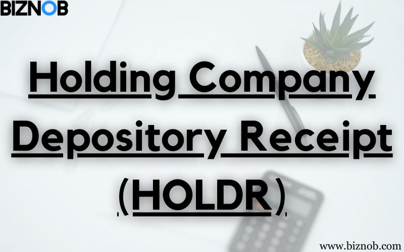 Holding Company Depository Receipt (HOLDR) File Photo: Holding Company Depository Receipt (HOLDR)