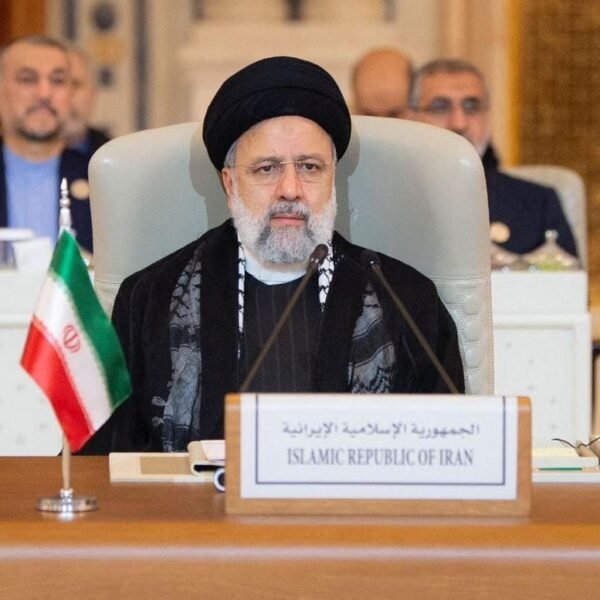 Iranian President Ebrahim Raisi attends the Organisation of Islamic Cooperation (OIC) summit in Riyadh, Saudi Arabia, November 11, 2023. Iran's Presidency/WANA (West Asia News Agency)/Handout via REUTERS/File Photo