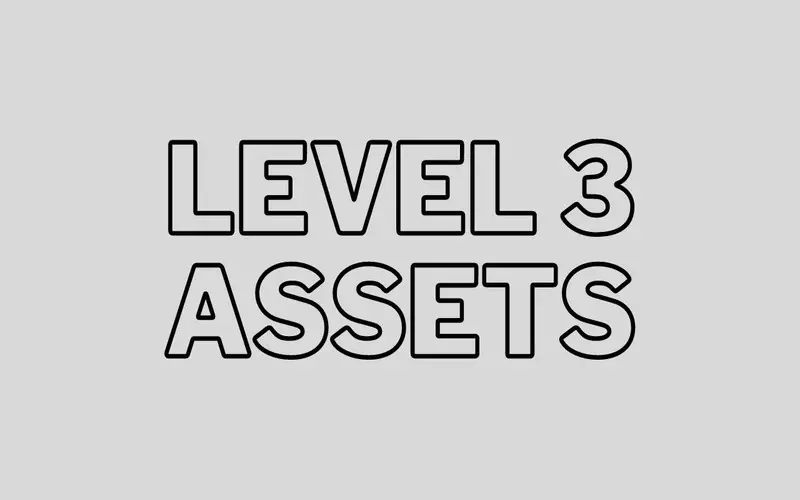 Level 3 Assets: Definition, Examples, Vs. Level 1 and Level 2 File Photo: Level 3 Assets: Definition, Examples, Vs. Level 1 and Level 2