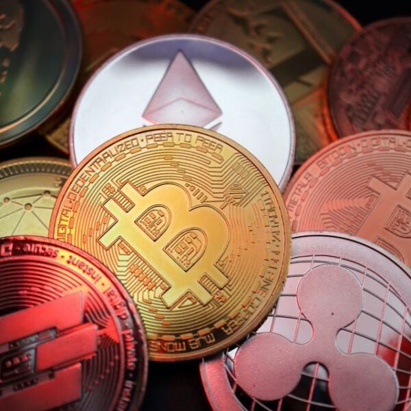 Representations of cryptocurrencies including Bitcoin, Dash, Ethereum, Ripple and Litecoin are seen in this illustration picture taken June 2, 2021. REUTERS/Florence Lo/Illustration/File Photo