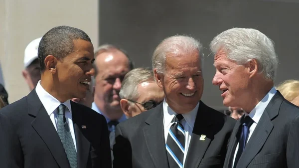 Biden joins forces with Obama and Clinton for star-studded NYC