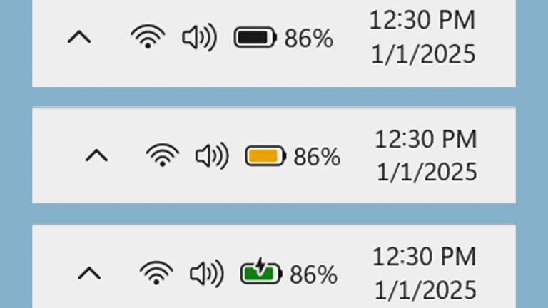 Windows 11 is getting colorful new battery icons that are easier to understand at a glance