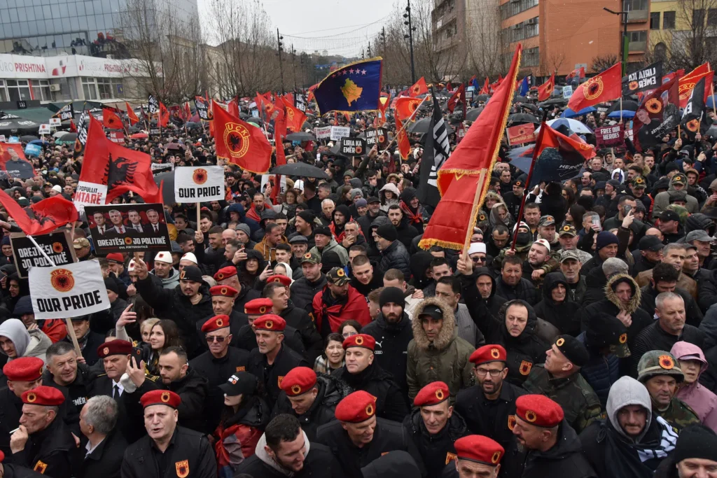 Thousands Rally in Kosovo Against War Crimes Trial of Ex-KLA Leaders