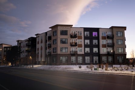 A modern apartment complex.