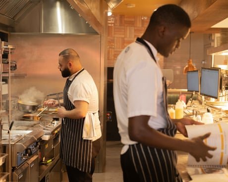 Two chefs in kitchen