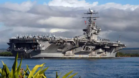 Getty Images USS Abraham Lincoln, seen in 2012 in Hawaii