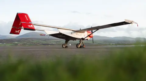 Windracers A Windracers drone sits on the runway